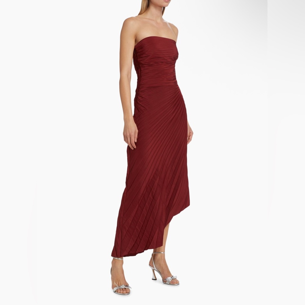 A.L.C. Strapless Burgundy Dress